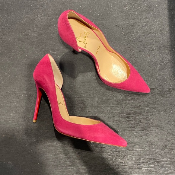 Christian Louboutin Shoes - Christian Louboutin  Iriza  Pink Suede Pumps *New*